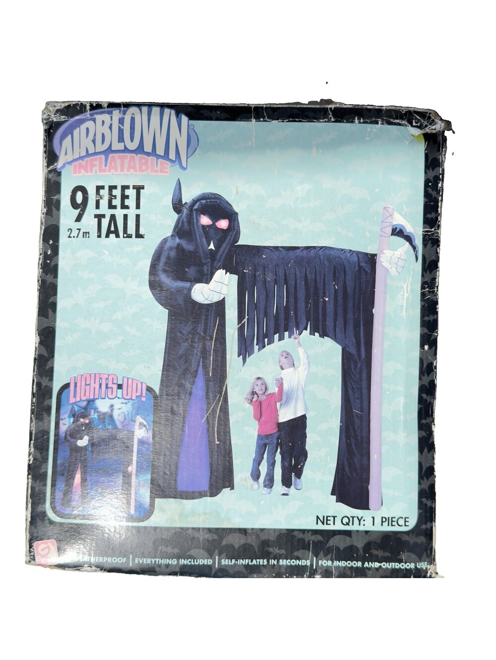 Gemmy Grim Reaper 9' Foot Airblown Inflatable Archway Halloween Prop Boxed Works